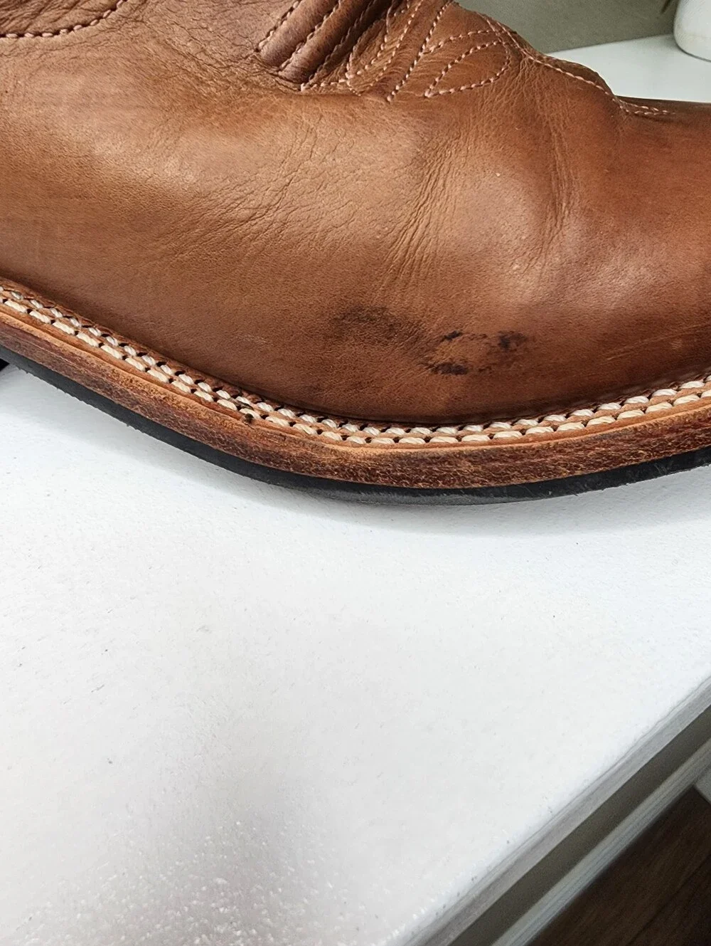 OLD WEST GIRLS Western Leather Cowboy Boots, SIZE 2.5 D